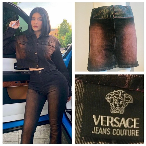 Versace Dresses & Skirts - 90’s Vintage Versace Jeans Couture Denim Skirt